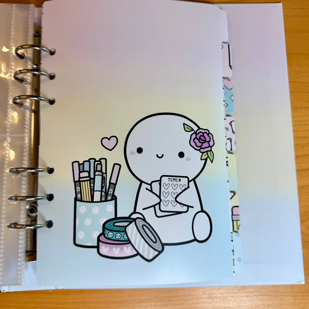 TheCoffeeMonsterzCo TCMC Planner Supplies Binder w/ Dividers & Sheet Protectors